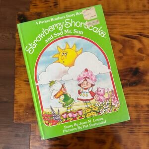 Vintage 1983 Strawberry Shortcake And Sad Mr. Sun Hardcover Book